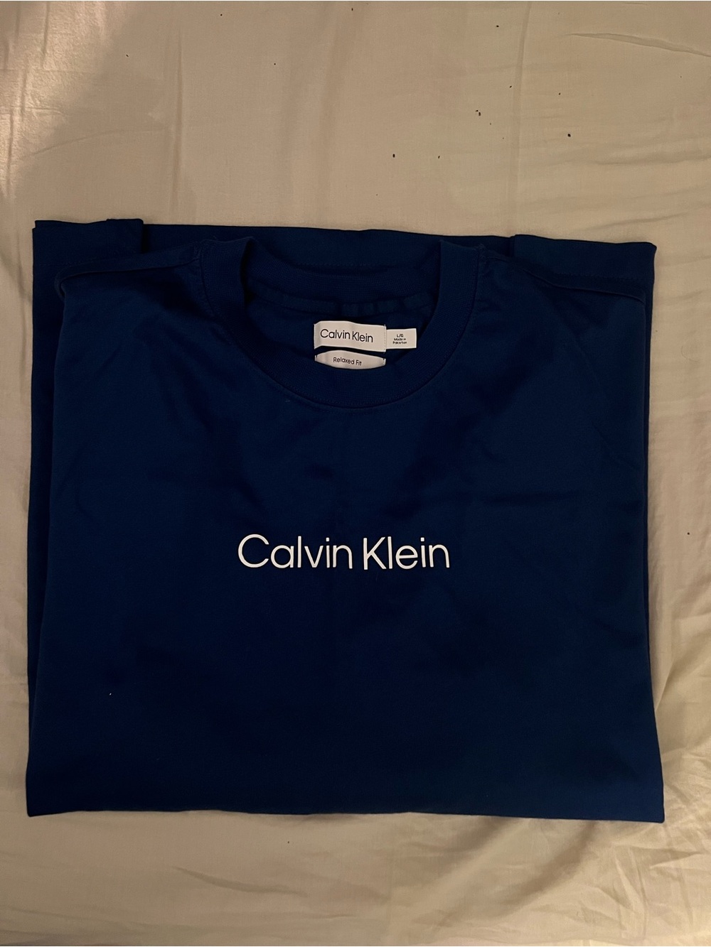 Calvin Klein Men’s Navy Short-Sleeve Logo Tee